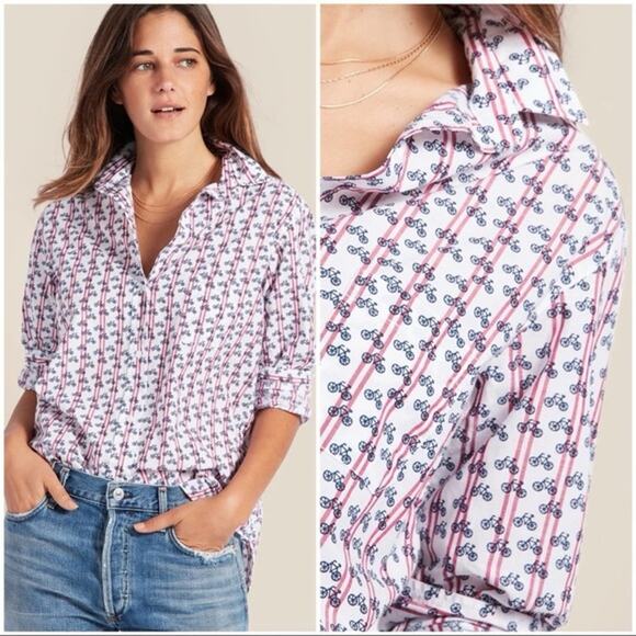 Grayson The Hero Button Down Shirt in Bicycle Print Size Small 02 - Picture 1 of 10